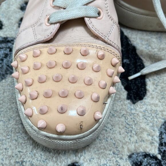Christian Louboutin spike sneakers pink size 41 - Picture 2 of 11